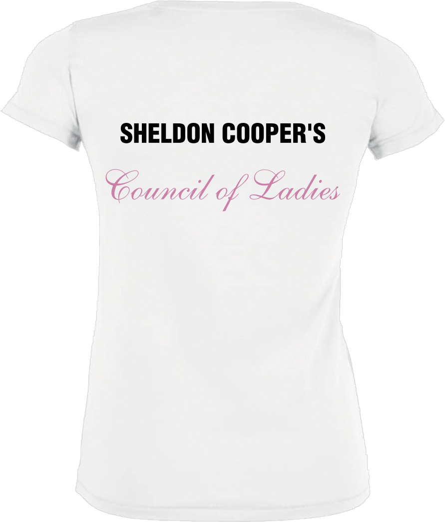 Sheldon Cooper's Council Of Ladies T-shirt Stella Loves - T Shirts One Word Clipart (1044x1044), Png Download