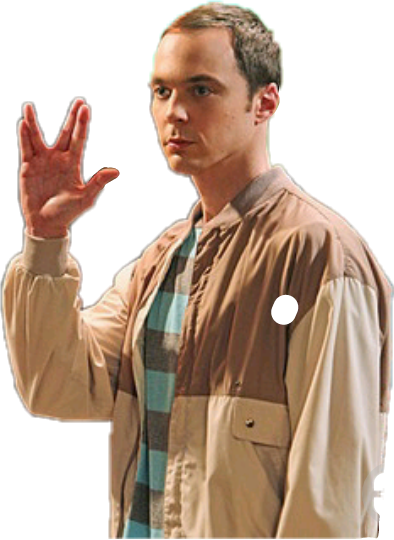 #sheldon Cooper #bigbangtheory #funwithflags - Big Bang Theory Sheldon Hand Clipart (394x540), Png Download