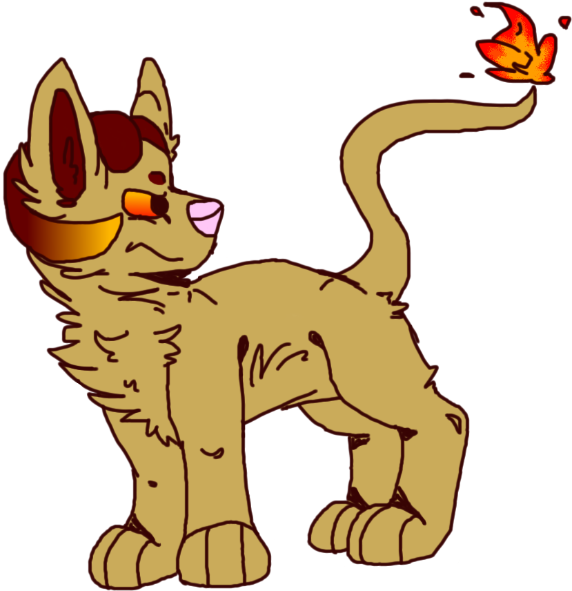 Blaze - Art Fight - Cartoon Clipart (900x900), Png Download