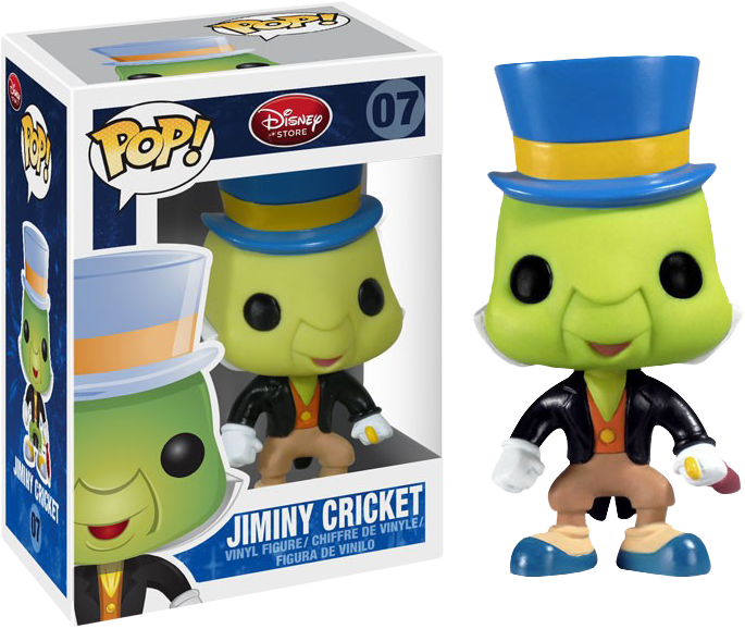 Pinocchio Jiminy Cricket - Funko Pop Jiminy Cricket Clipart (685x578), Png Download