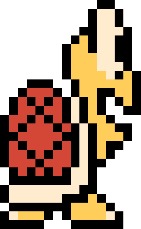 Koopa Troopa - Perler Bead Koopa Troopa Clipart (600x900), Png Download