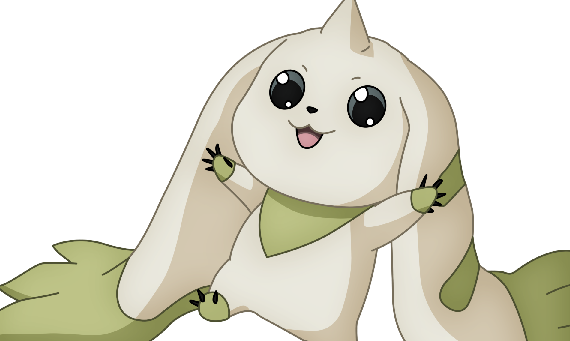 Cute Anime Animals Png Clipart (1900x1137), Png Download