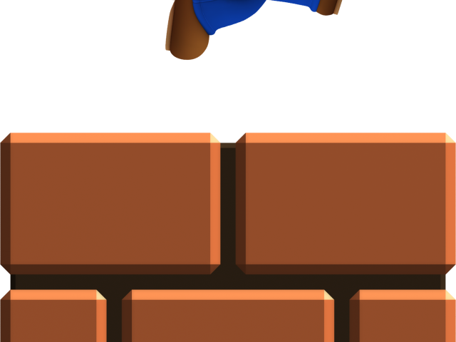 Super Mario Clipart Brick Pile - Jumping - Png Download (640x480), Png Download