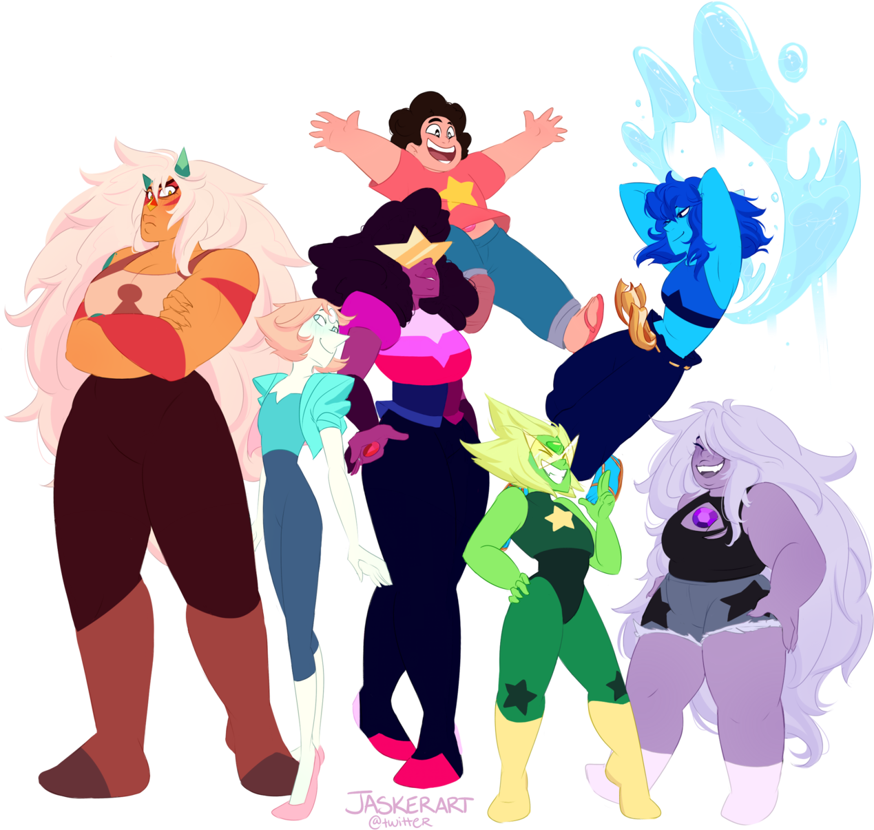 2016 Memes - New Outfit Crystal Gems Clipart (1280x1234), Png Download