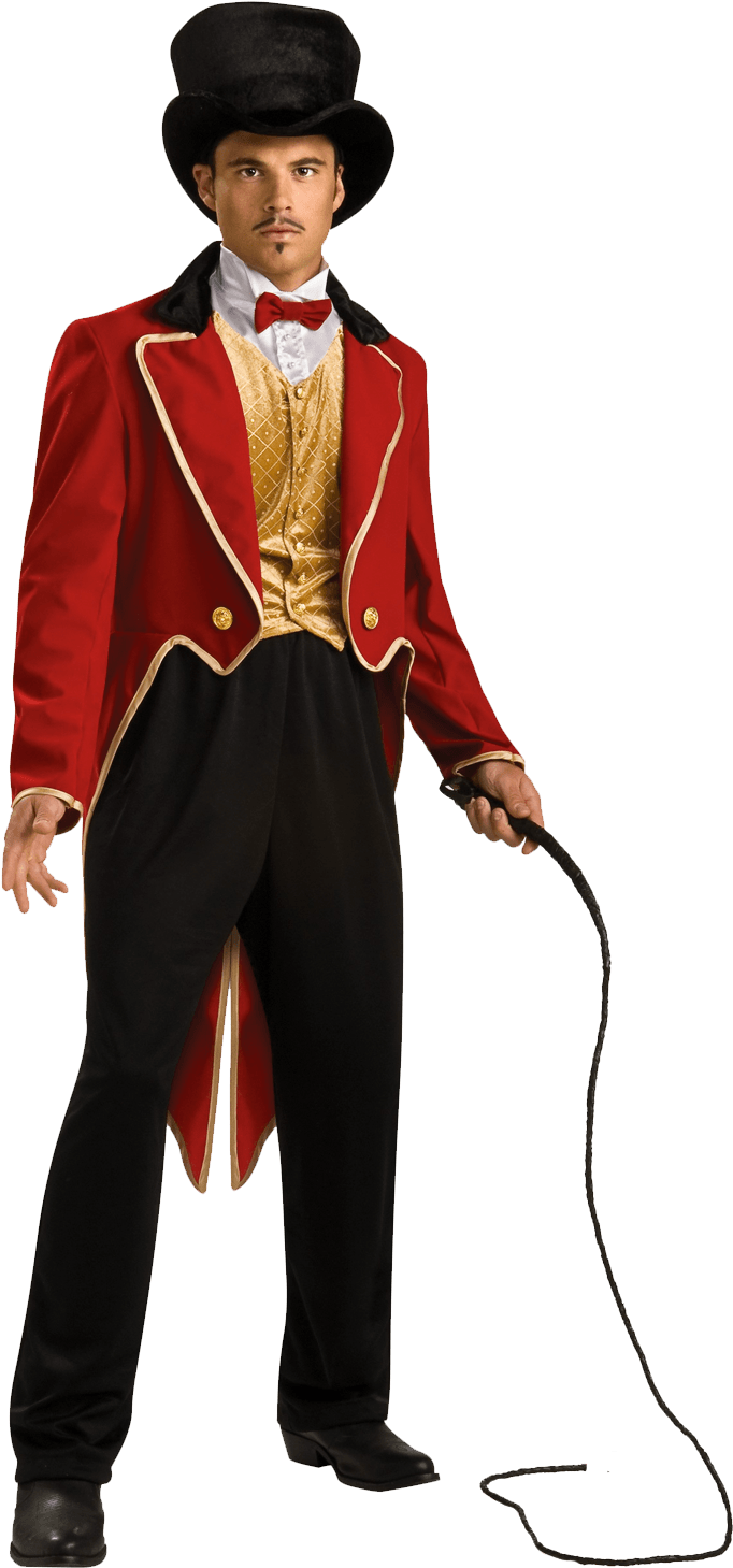 Circus Ringmaster Tamer - Ringmaster Coat Mens Clipart (1500x1500), Png Download