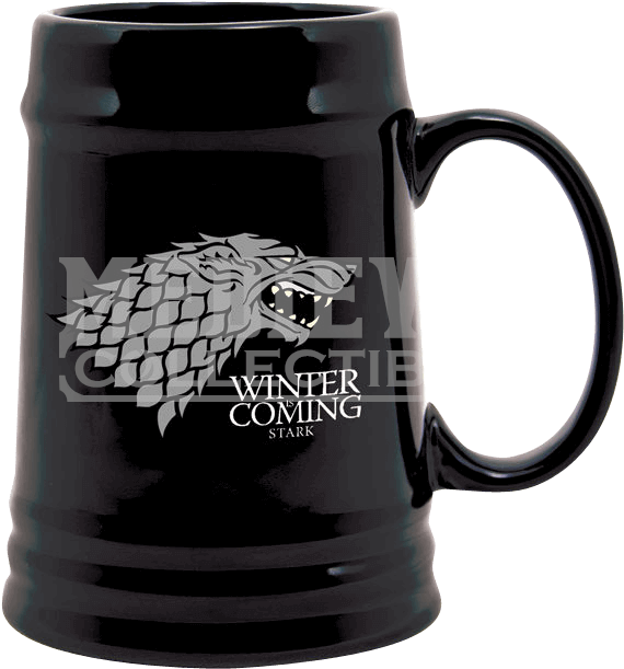 Game Of Thrones Stark Sigil Ceramic Stein - Game Of Thrones Pint Clipart (639x639), Png Download