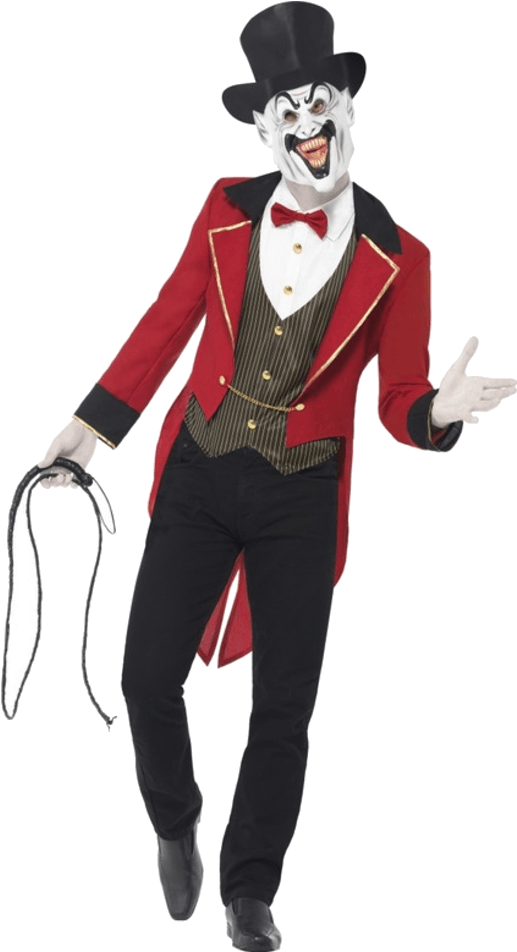 Adult Sinister Ringmaster Costume - Male Ringmaster Clipart (600x951), Png Download