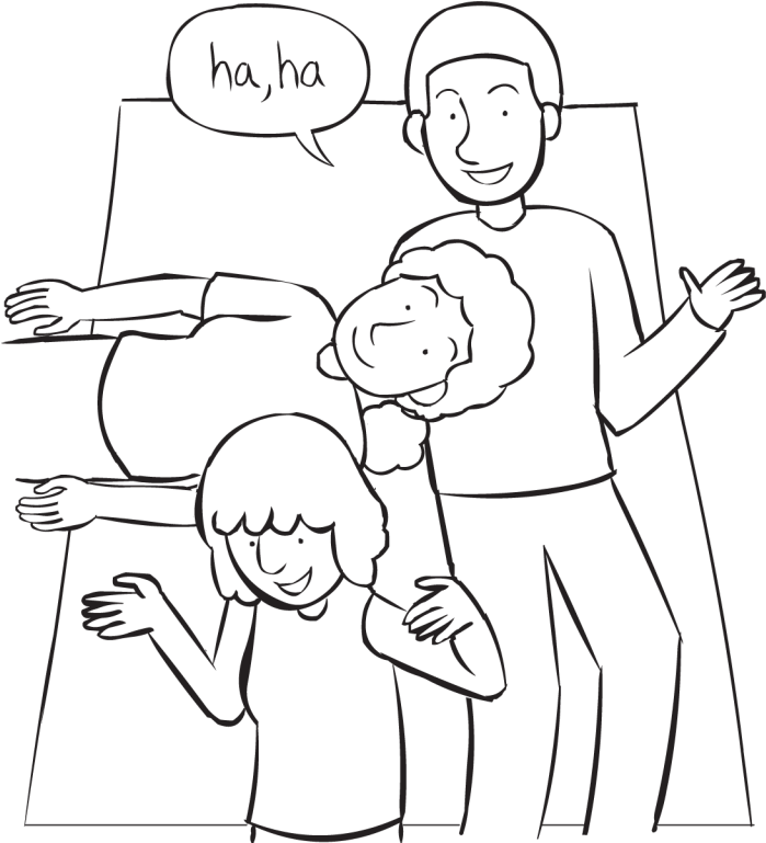 Ha Ha Ha Game - Line Art Clipart (1024x768), Png Download