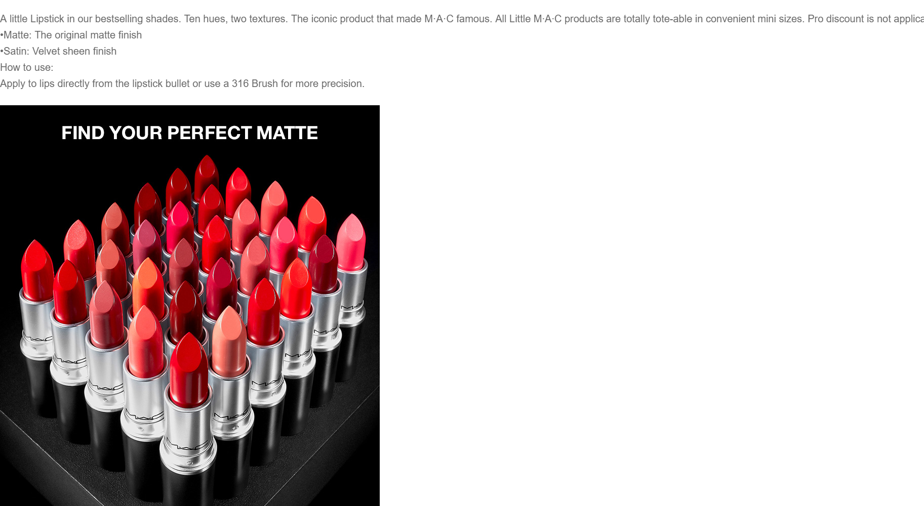 Mini Mac Lipstick - Lipstick Clipart (1825x1000), Png Download