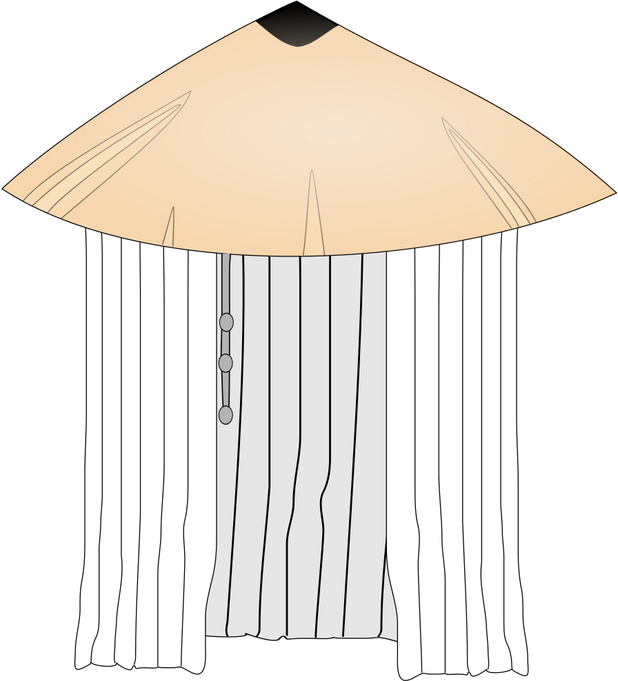 File - Chapeau Akatsuki - Svg - Шляпа Акацуки Png Clipart (919x1024), Png Download