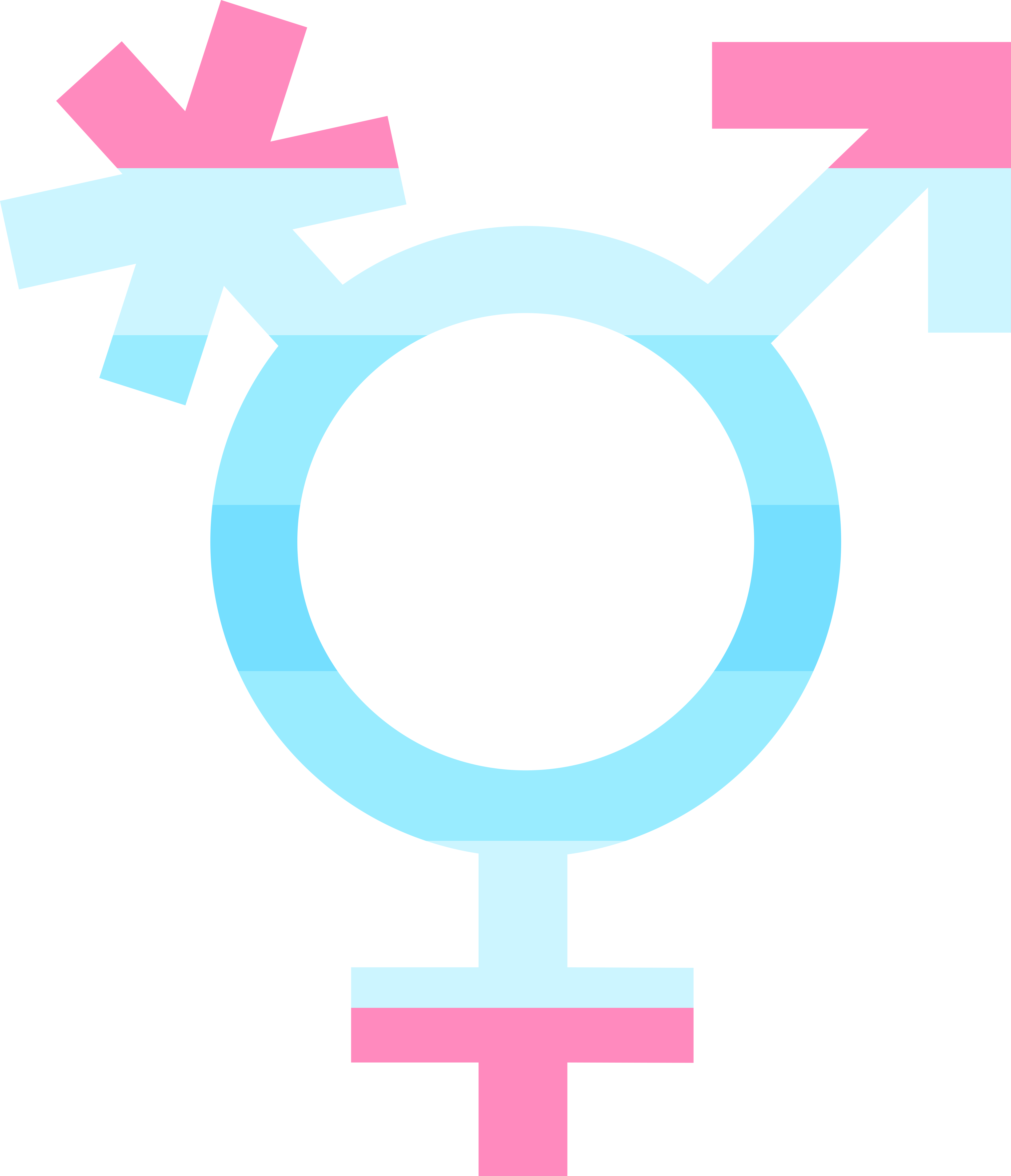 Inclusive Bathroom Sign Clipart (4297x5000), Png Download