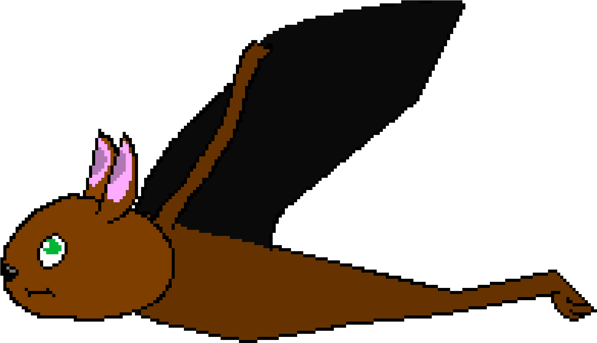 Bat Wing Up - Cartoon Clipart (2020x1210), Png Download