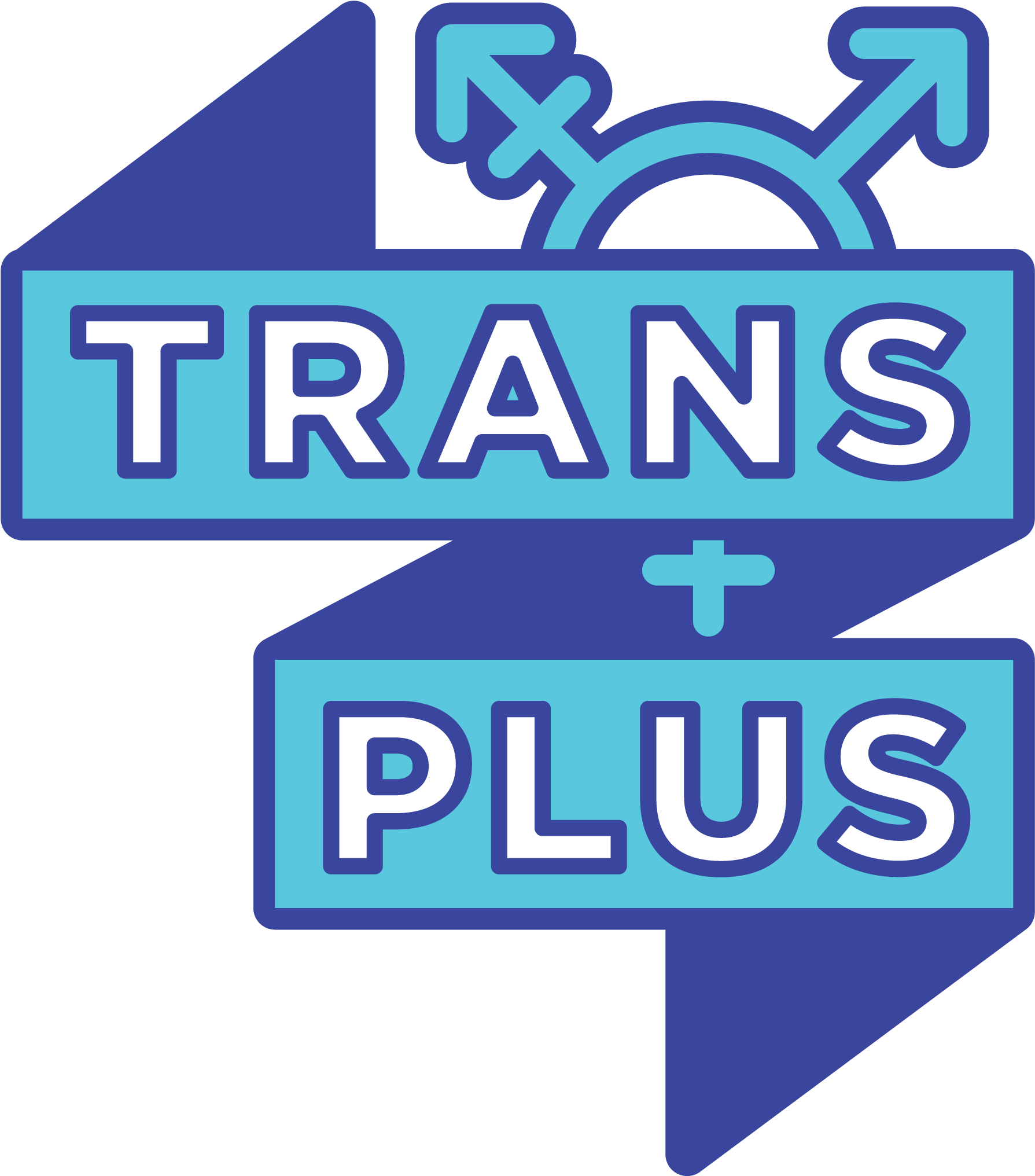 Trans Plus Trans Plus Is A Social, Support, And Advocacy - Sign Clipart (2400x2401), Png Download
