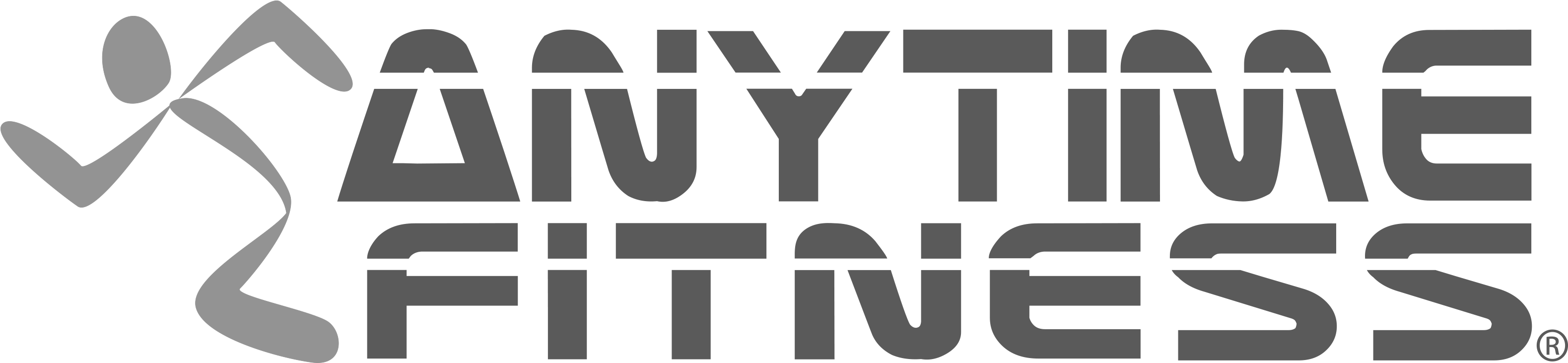 Anytime Fitness Logo-g2 - Anytime Fitness Clipart (3450x769), Png Download