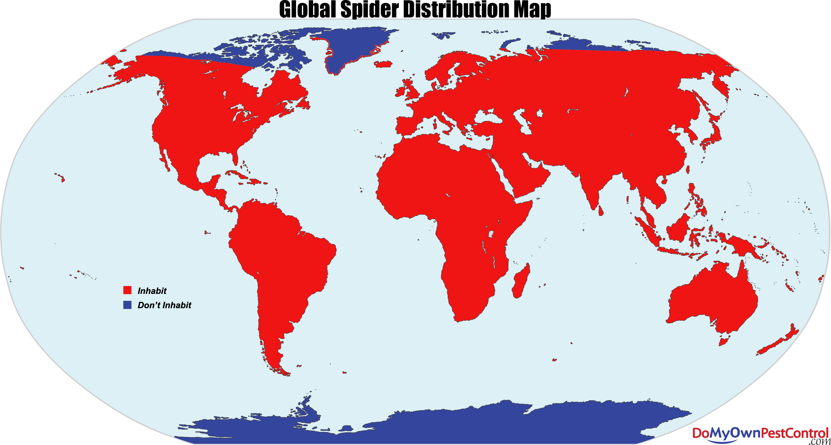 View Samegoogleiqdbsaucenao Global Spider Distribution - South Georgia World Map Clipart (2857x1531), Png Download