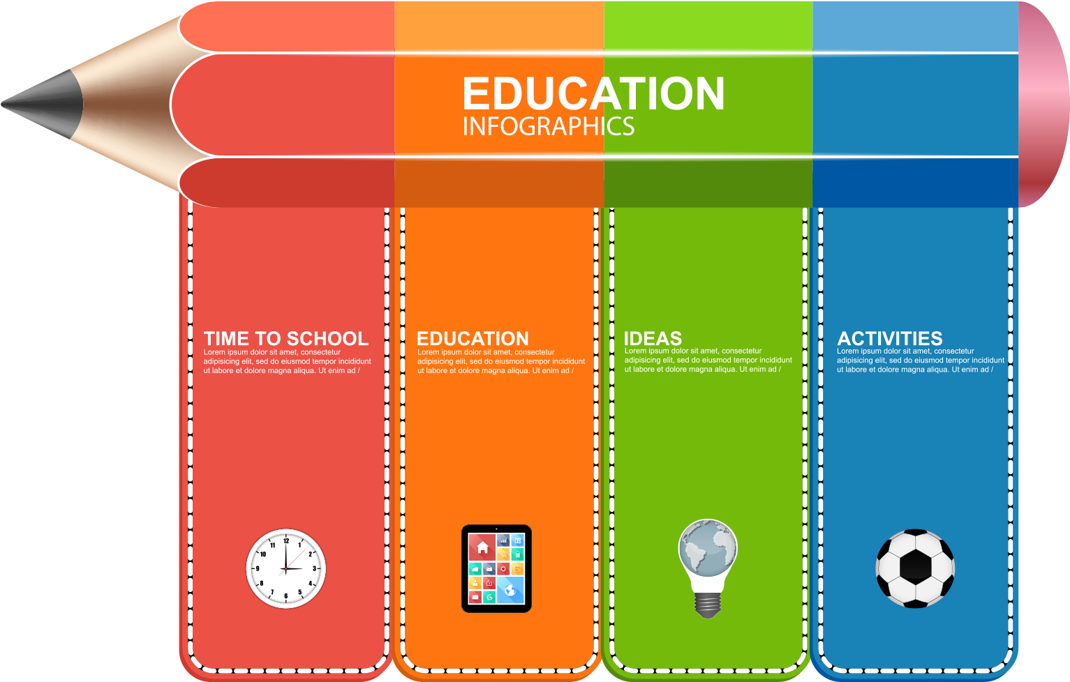 Banner Vector School - Free Infographics For Education Clipart (1593x1040), Png Download
