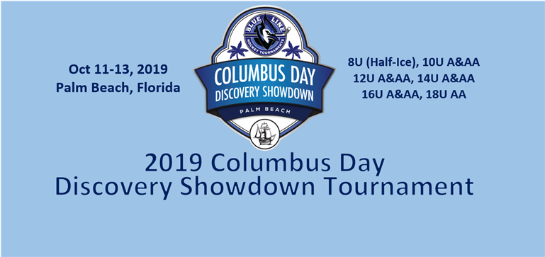 2019 Columbus Day Discovery Showdown - Badge Clipart (768x432), Png Download