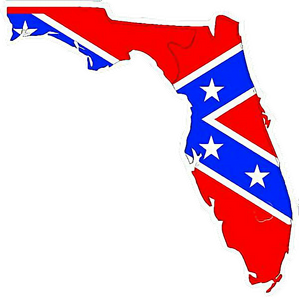 #confederate #florida #state #usa #flag - Punisher Skull Confederate Flag Clipart (600x600), Png Download