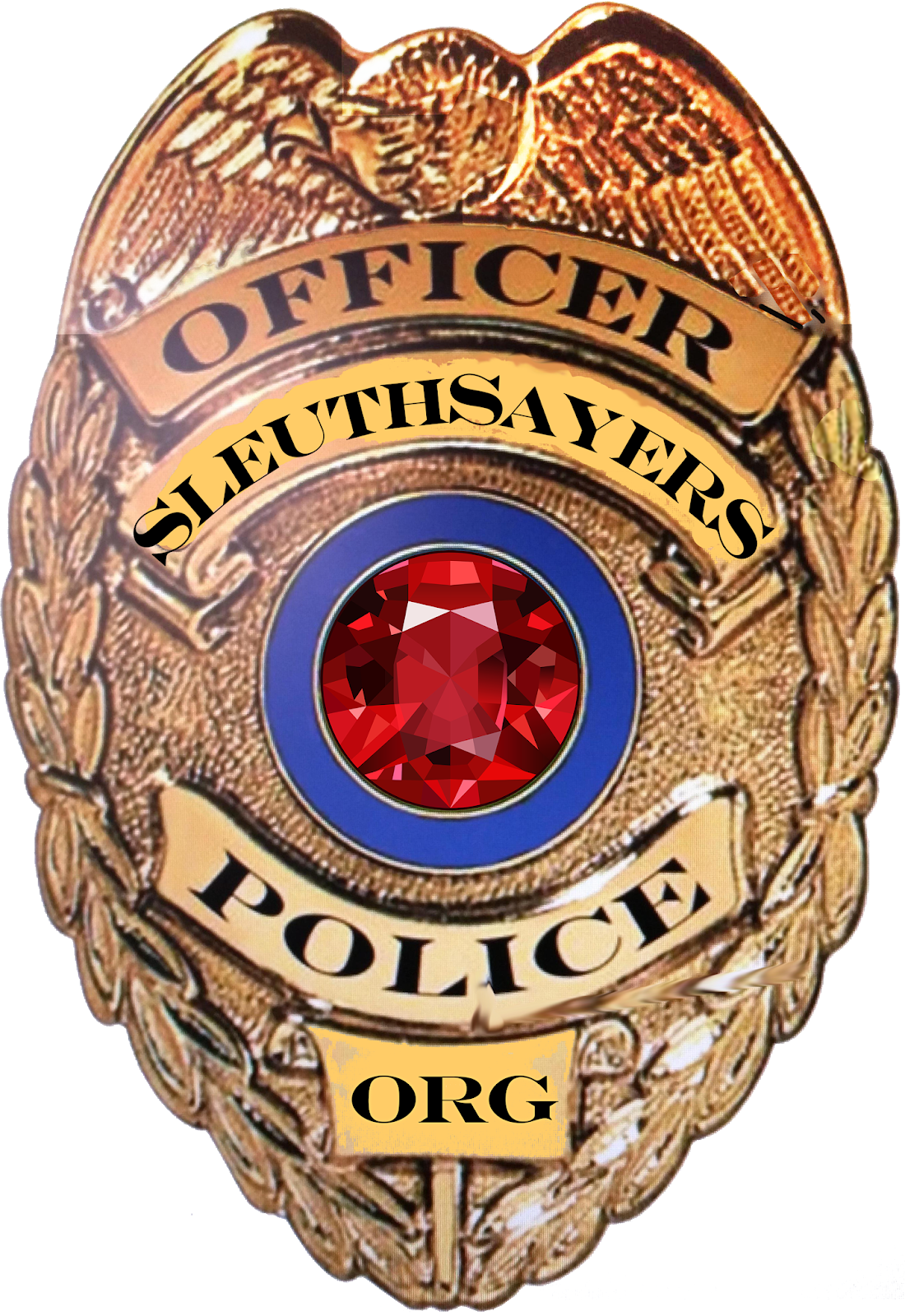 Sleuthsayers Shield - Police Badge Transparent Background Clipart (1100x1600), Png Download