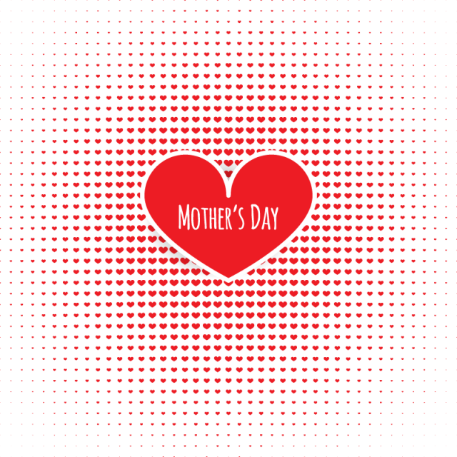 Amor Corazones Vector Rojo - Halftone Dots Circle Png Clipart (640x640), Png Download