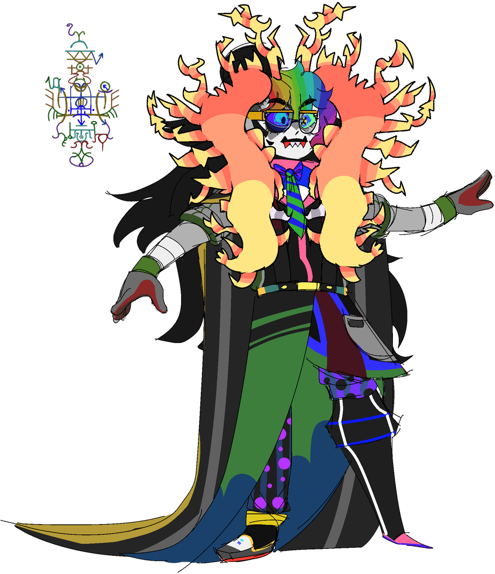 The "fusion" Of All Trolls From Friendsim That Was - Homestuck All Troll Fusion Clipart (1058x1200), Png Download