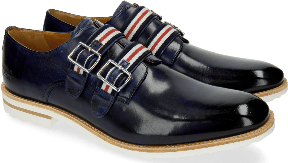 Eddy 26 Navy Strap French Nylon Monks - Leather Clipart (1024x1024), Png Download