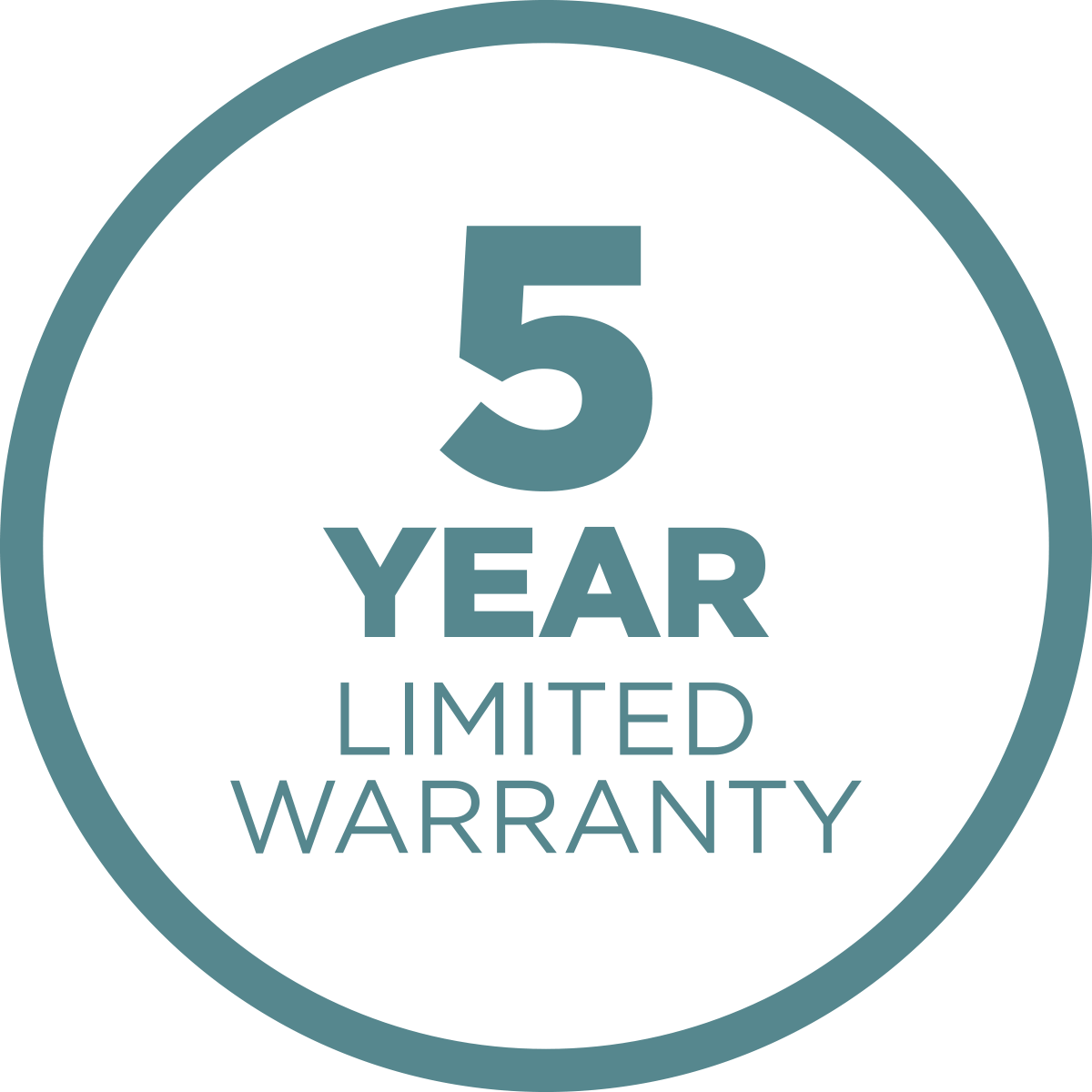 5-year Limited Warranty Icon - Circle Clipart (1200x1200), Png Download