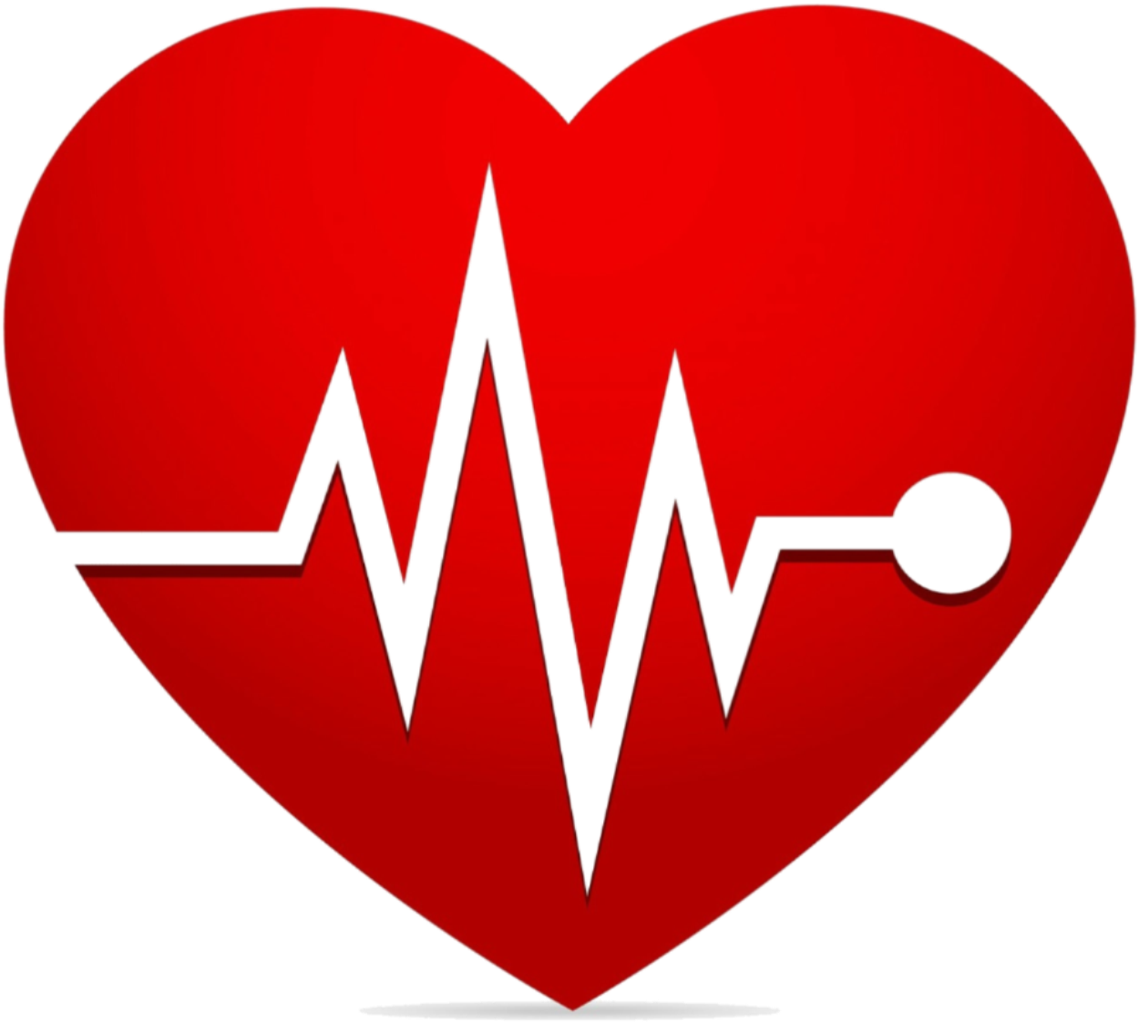 Heart Disease And Stroke Are, Respectively, The Number - Heart With Heartbeat Line Clipart (1278x1181), Png Download
