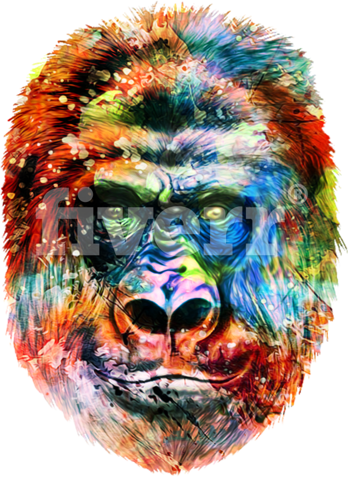 Orangutan , Png Download - Illustration Clipart (705x966), Png Download
