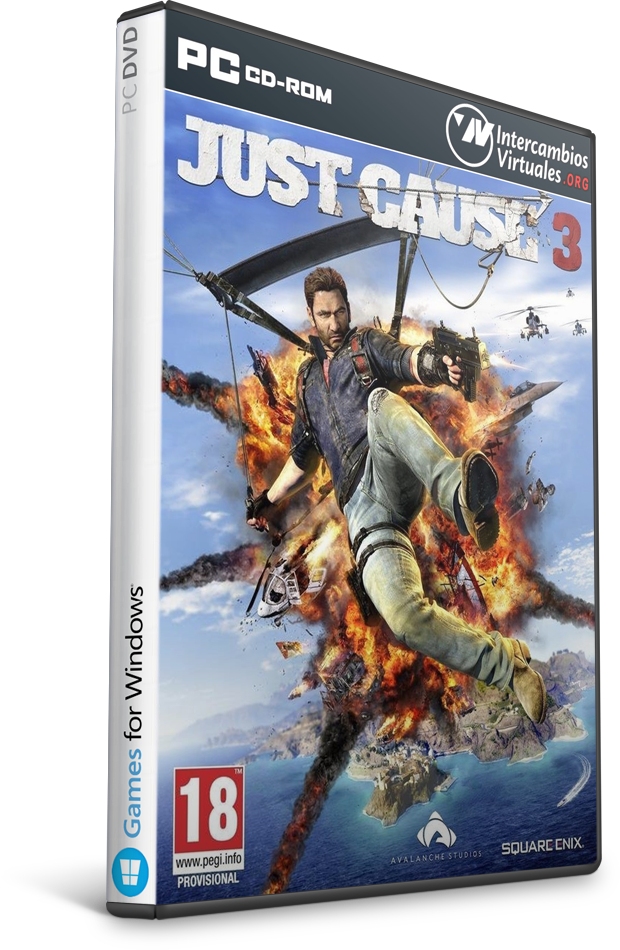 Just Cause 3-cpy - Just Cause 3 Ps4 Clipart (620x950), Png Download