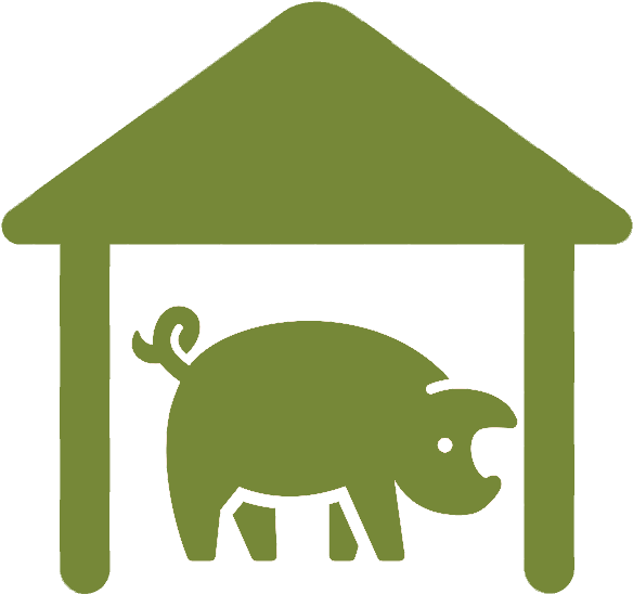 Pig Icon Png - Pig Farm Icon Png Clipart (584x548), Png Download