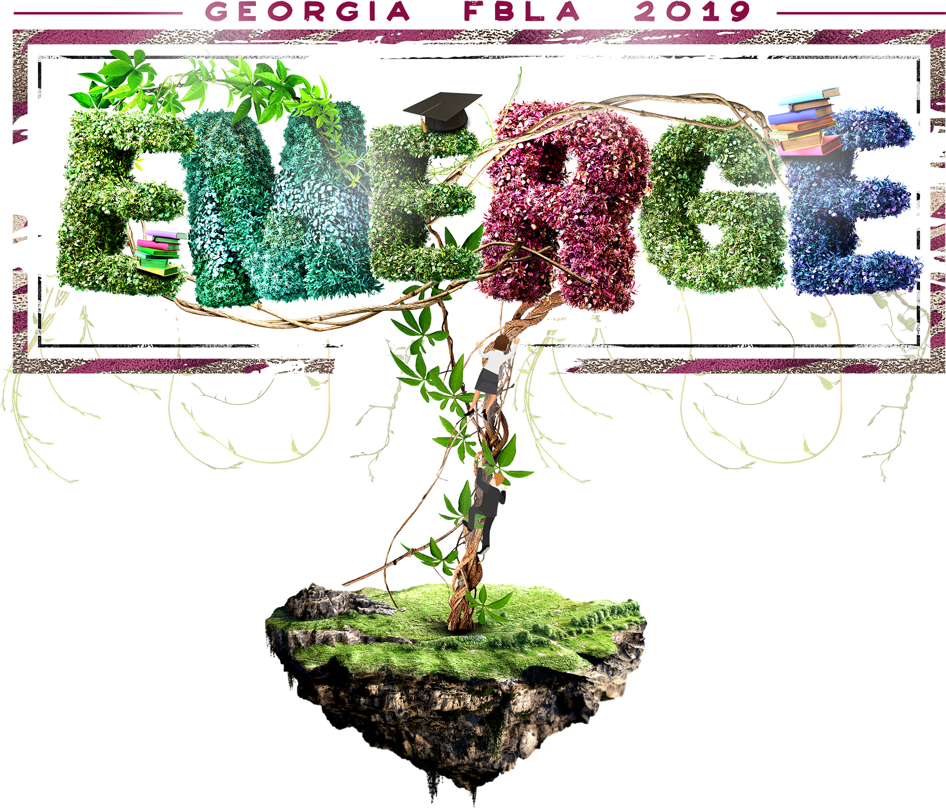 Ga Fbla Theme 2018-2019 - Georgia Fbla Emerge Logo Clipart (1892x1616), Png Download