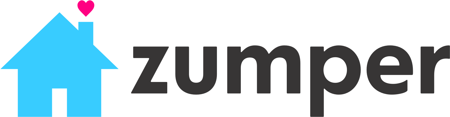 Zumper Logo - Zumper Logo Transparent Clipart (1806x474), Png Download