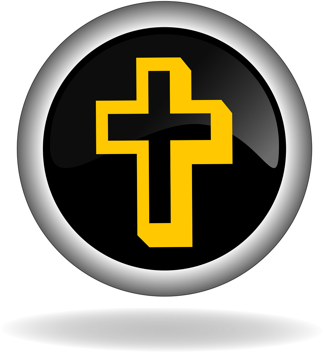 Cross Christian Symbol Button - Imam Ali Christian Clipart (1235x1280), Png Download
