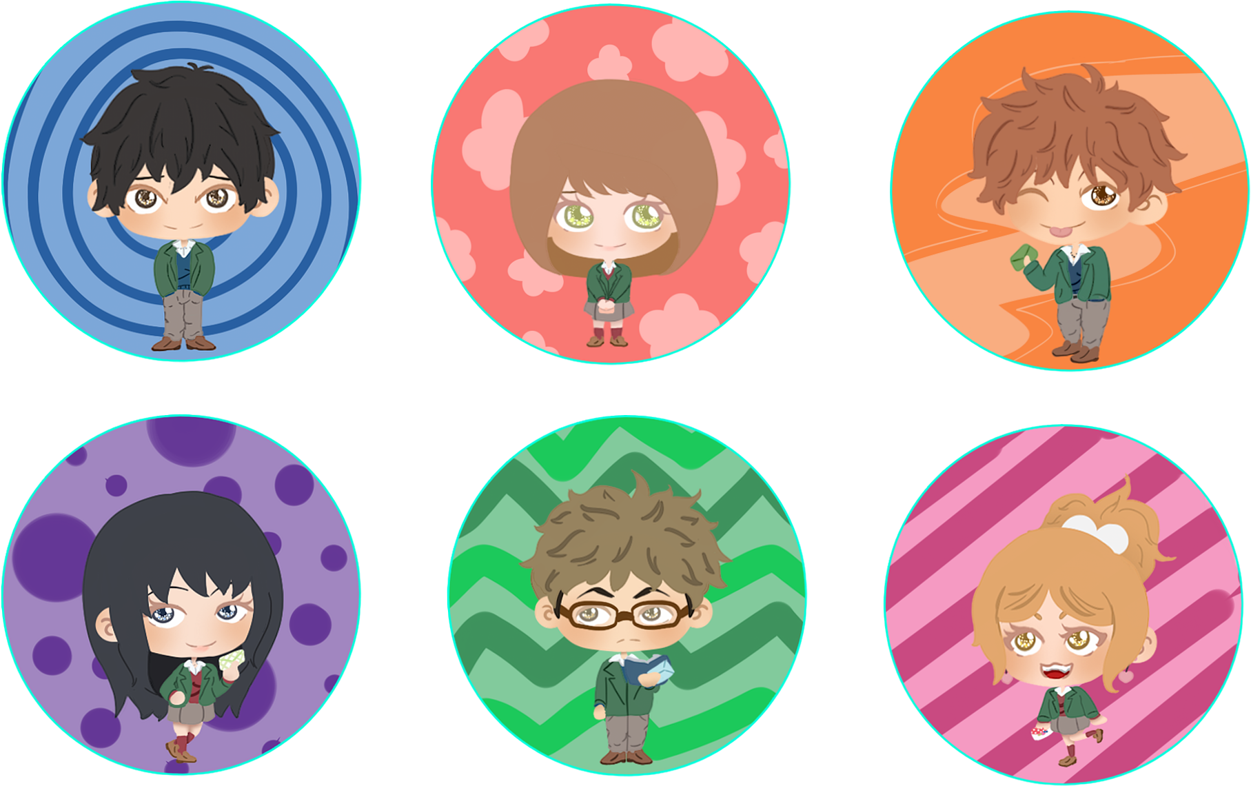 Orange Buttons - Lunas High School Clipart (2081x1321), Png Download