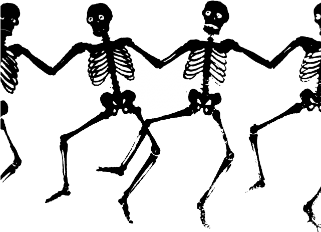 Skeletons Dancing Clipart (640x480), Png Download