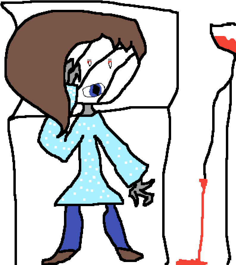 Creepy Oc - Opposite - Cartoon Clipart (1000x1000), Png Download