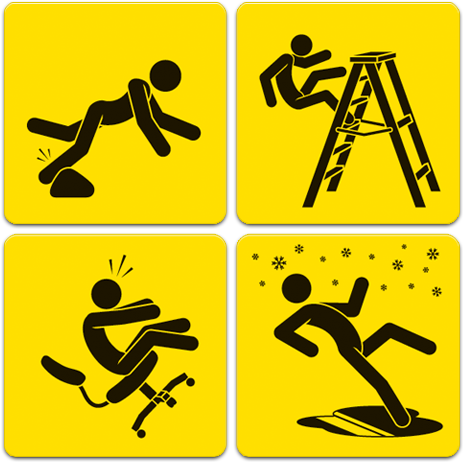 Slip And Fall Hazard Clipart - Workplace Hazards - Png Download (1010x638), Png Download