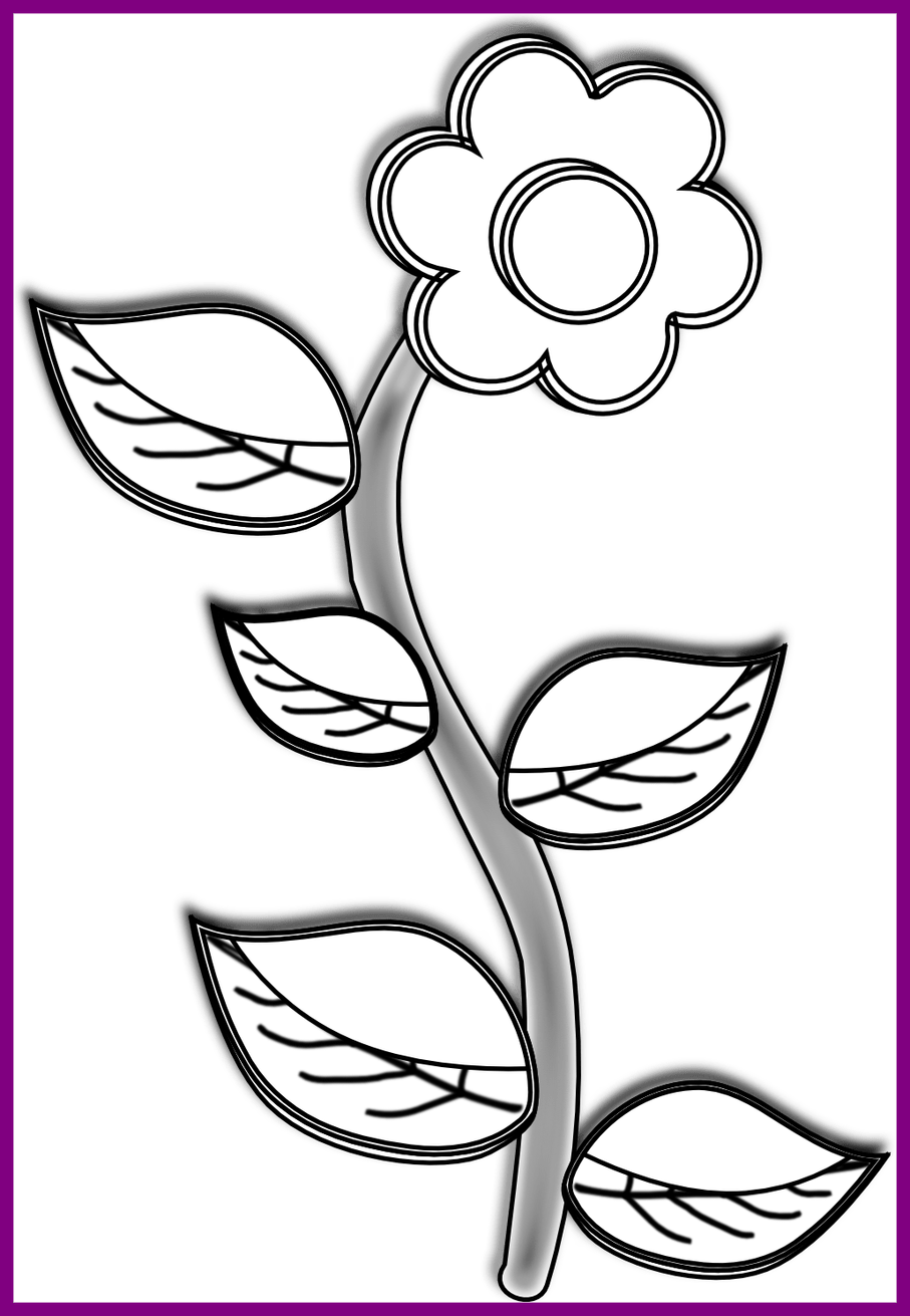 Incredible Image Result For Simple Fall Drawings Activities - Art Nice Flower Clipart (907x1311), Png Download