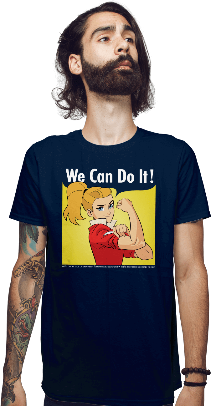 Adora Says We Can Do It - Proud To Be Hufflepuff Shirt Clipart (930x1300), Png Download