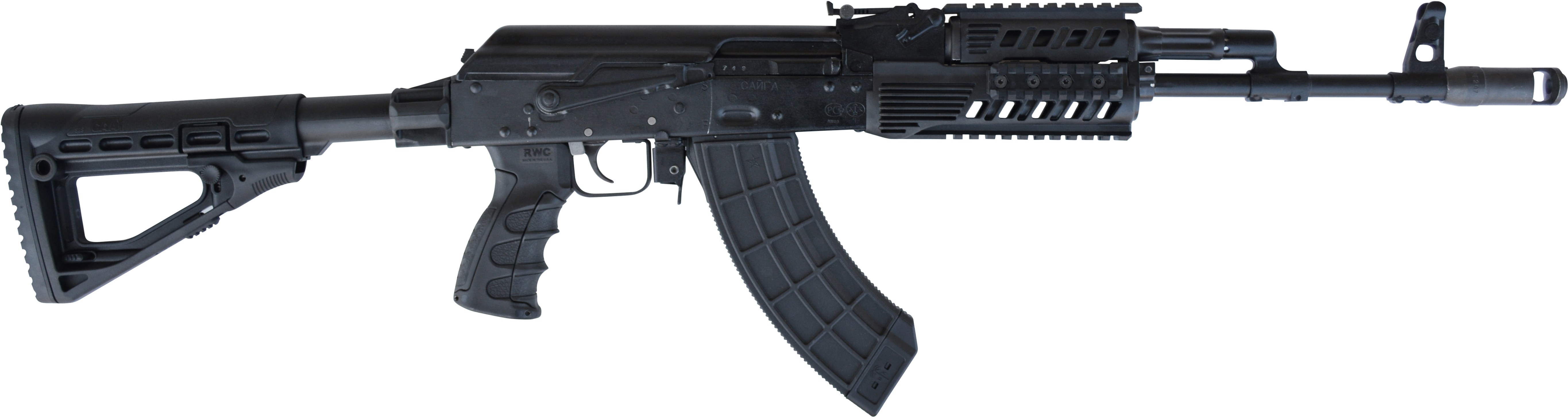 Kalashnikov American Clipart (5466x1458), Png Download