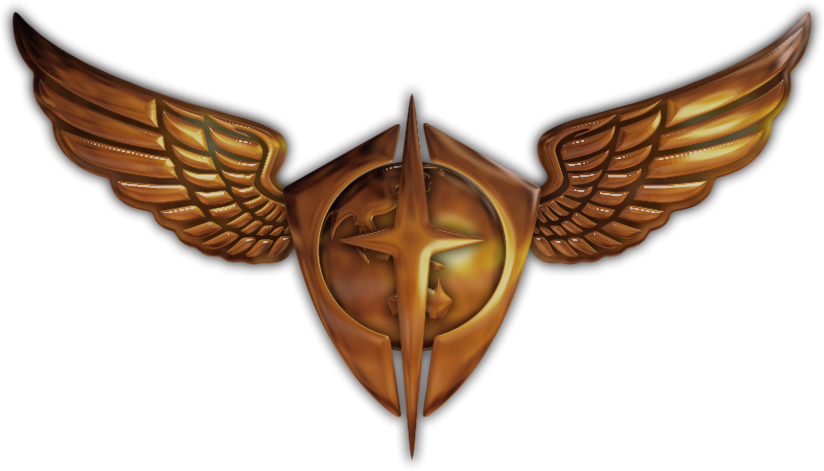 Federation Air Forces Pilot's Wings - Emblem Clipart (824x471), Png Download