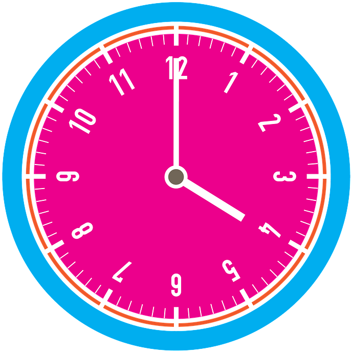 Hours The Time Rattle - Svg Dial Clipart (720x720), Png Download