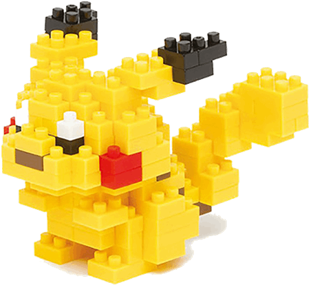Pikachu Nanoblocks Figure - Nanoblock Pokemon Clipart (600x600), Png Download