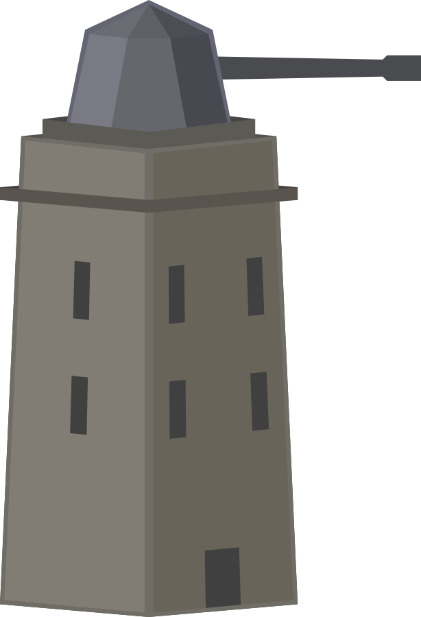 Tower Or Turret - Turret Clip Art - Png Download (614x900), Png Download
