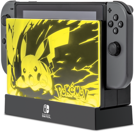 Capture Your Pokémon Light-up Dock Shield Here - Nintendo Switch Light Up Dock Shield Clipart (689x689), Png Download