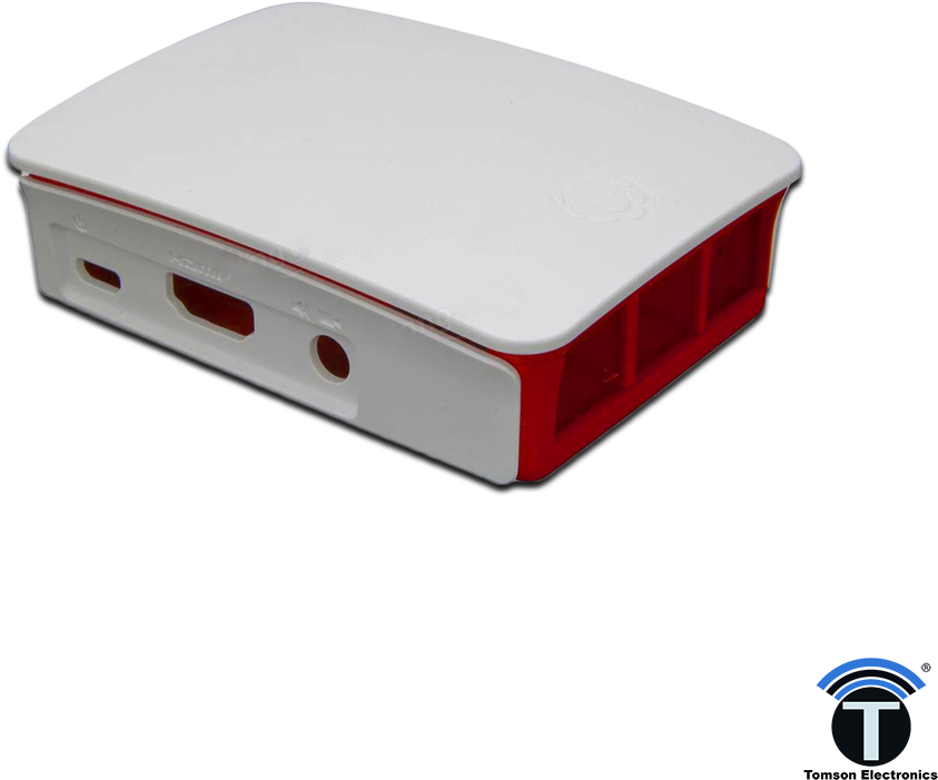 Raspberry Pi 3 B Case, Red, White - Raspberry Pi 3 Case Png Clipart (843x701), Png Download