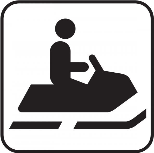 Snowmobile Safety Course - Snowmobile Symbol Clipart (800x589), Png Download