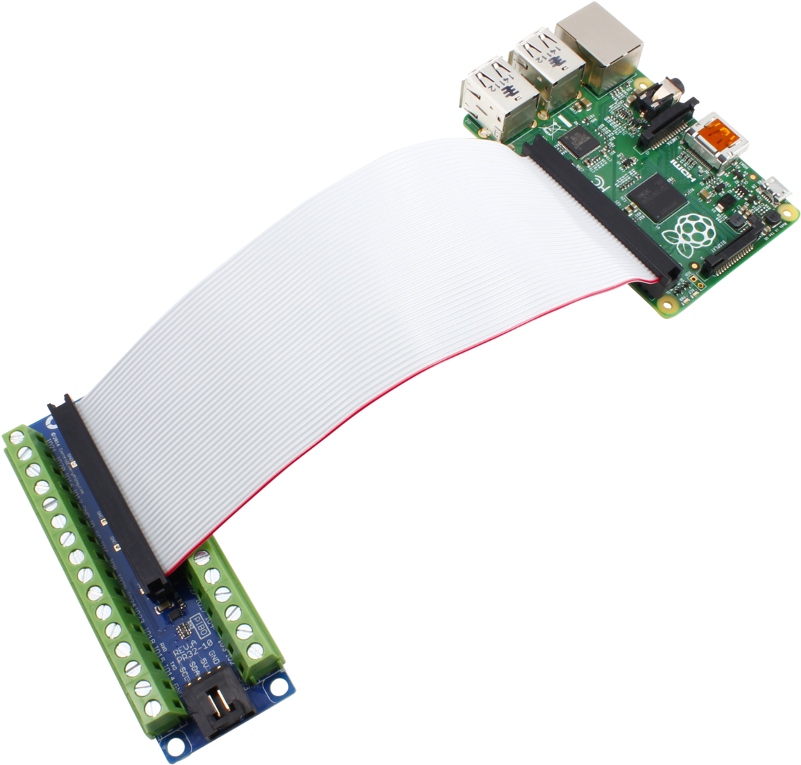 Screw Terminal Breakout Board With I2c For Raspberry - Raspberry Pi 3 Breakout Screw Clipart (2048x1365), Png Download