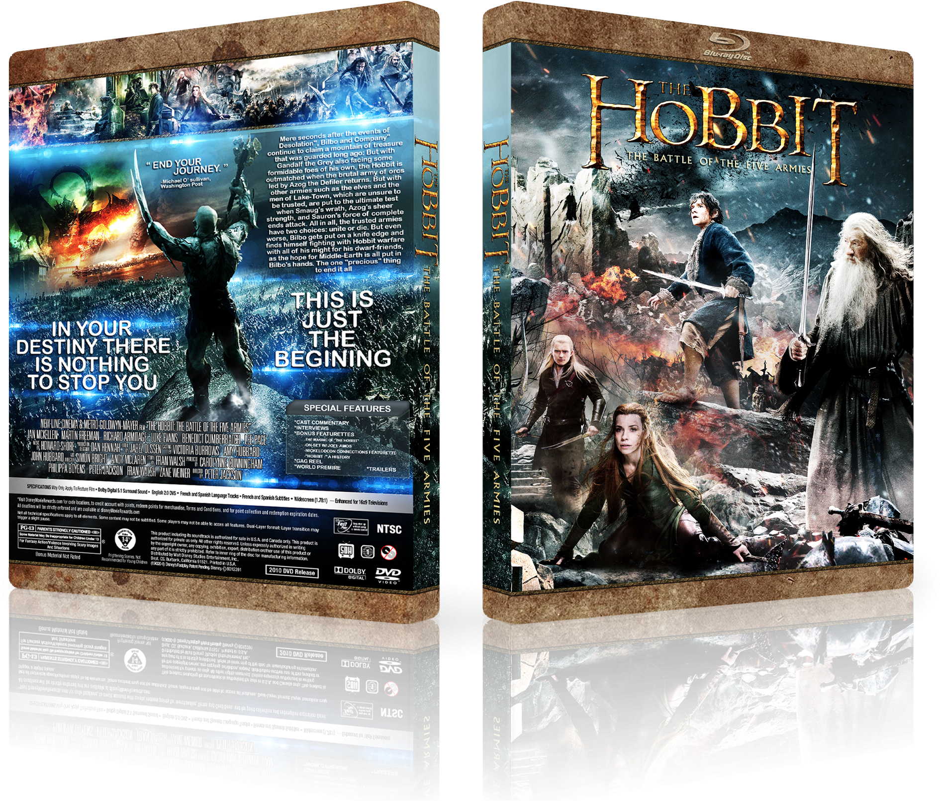 The Battle Of The Five Armies Box Cover - Art Clipart (2000x1754), Png Download